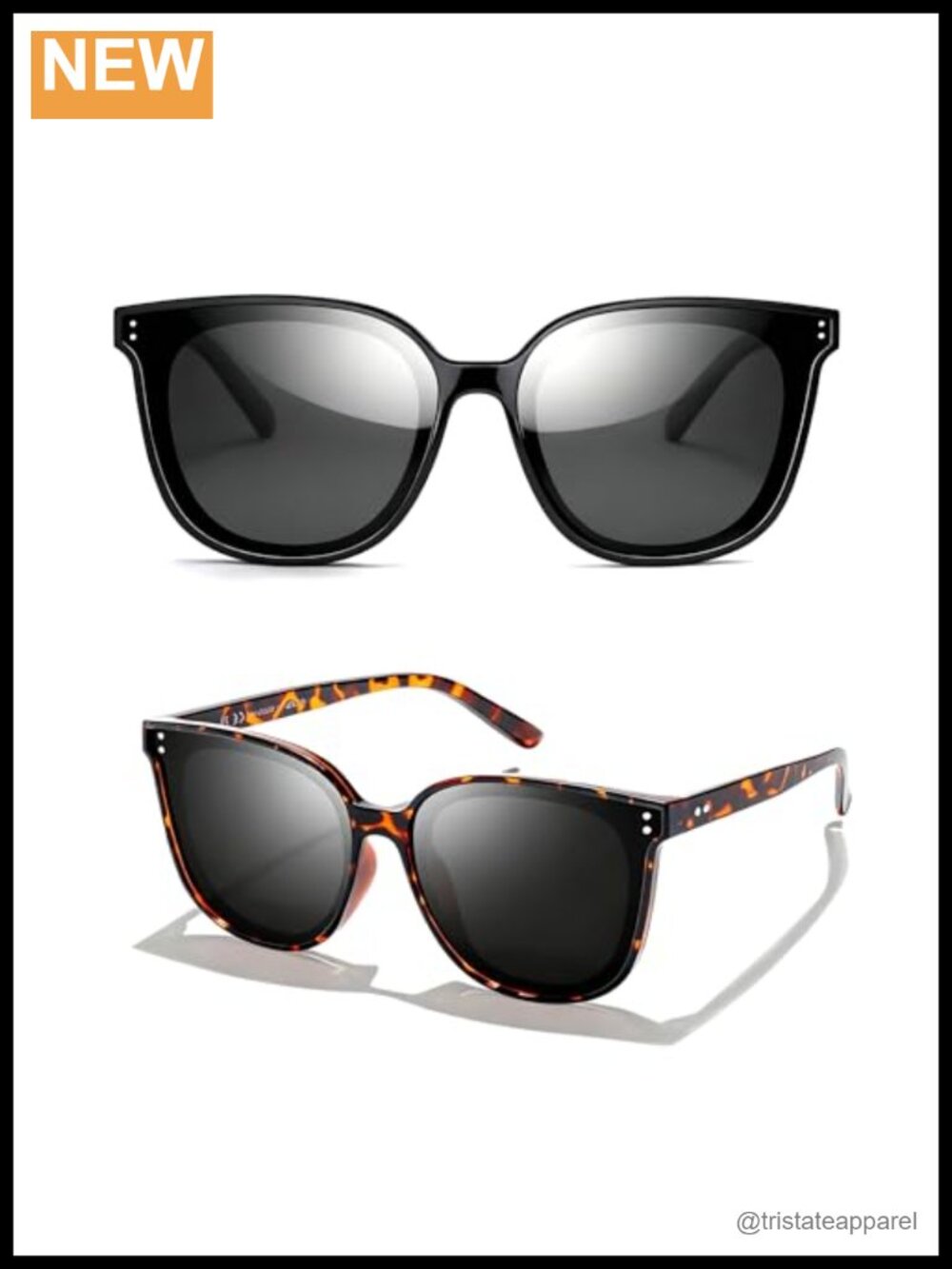 Oversized Polarized Cat Eye Sunglasses UV400 Protection Women